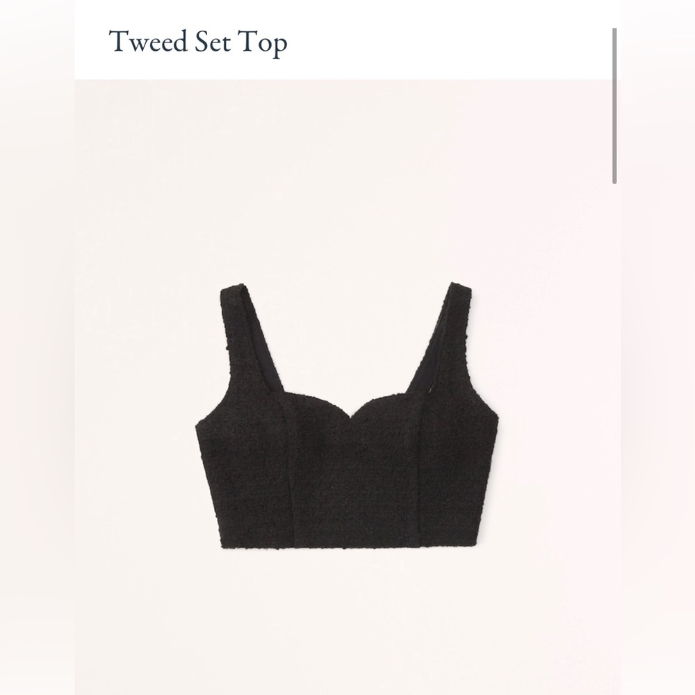 Abercrombie tweed crop top